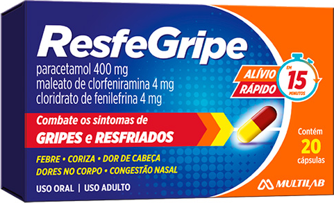 RESFEGRIPE CX 20 CAPS MULTILAB