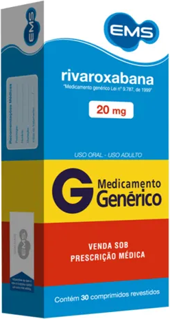 RIVAROXABANA 20MG CX 30 COMP EMS