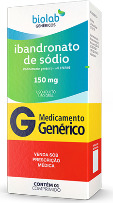 IBANDRONATO SODIO 150MG CX 3COMP BIOLAB