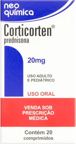 PREDNISONA 20MG CX 20 COMP - CORTICORTEN -  NEO QUIMICA