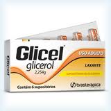 GLICEL ADULTO CX 6 SUPOSITORIOS BRASTERAPICA