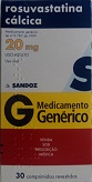 ROSUVASTATINA 20MG CX 30 COMP SANDOZ