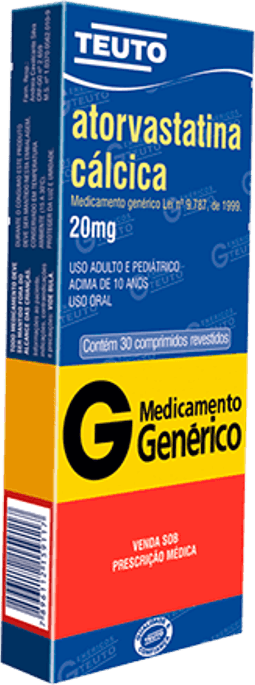 ATORVASTATINA 20MG CX 30 COMP TEUTO