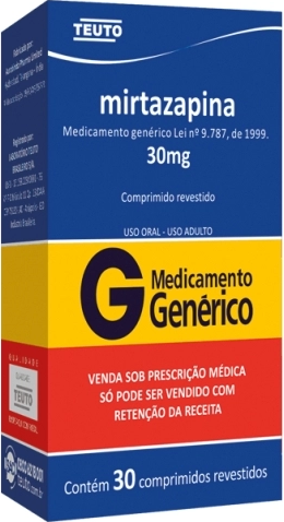 MIRTAZAPINA 30MG CX 30 COMP REV TEUTO