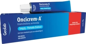 TRIANCINOLONA  - ONCICREMA -  POM ORABASE 10GR GEOLAB