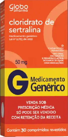 SERTRALINA 100MG CX 30 COMP GLOBO