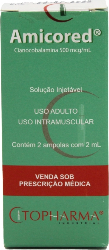 AMICORED 500MCG/ML SOL INJ CX 2 AMP X 2ML CITOPHARMA