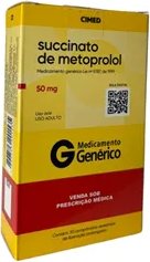 METOPROLOL 50MG CX 30 COMP CIMED