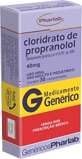 PROPRANOLOL 40MG CX 30 COMP PHARLAB