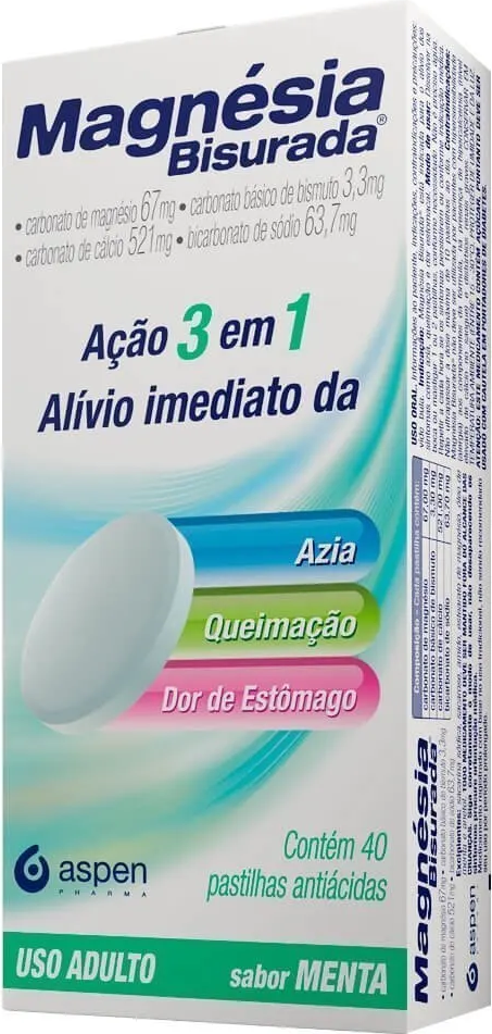 MAGNESIA BISURADA CX 040 PAST ASPEN PHARMA