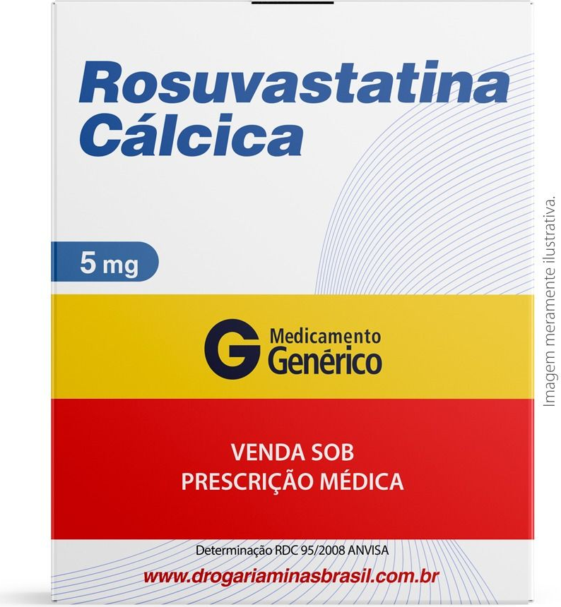 ROSUVASTATINA 05MG CX 30 COMP PHARLAB