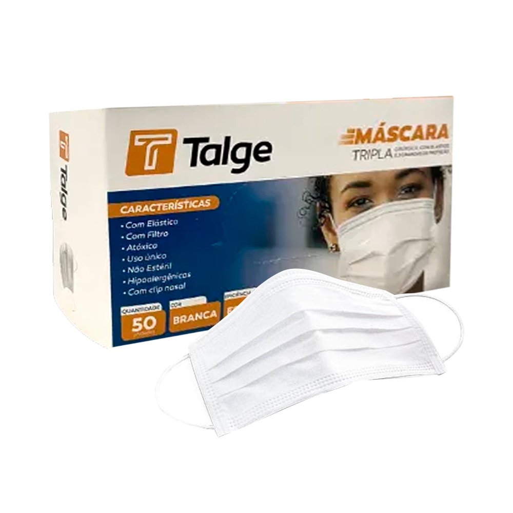 MASCARA DESCART TRIPLA 50UN TALGE BRANCO