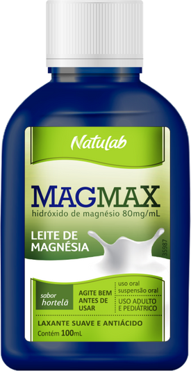 MAGMAX LEITE MAGNESIA 100ML NATULAB