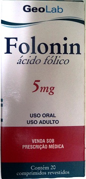 FOLONIN 5MG CX 20 COMP GEOLAB
