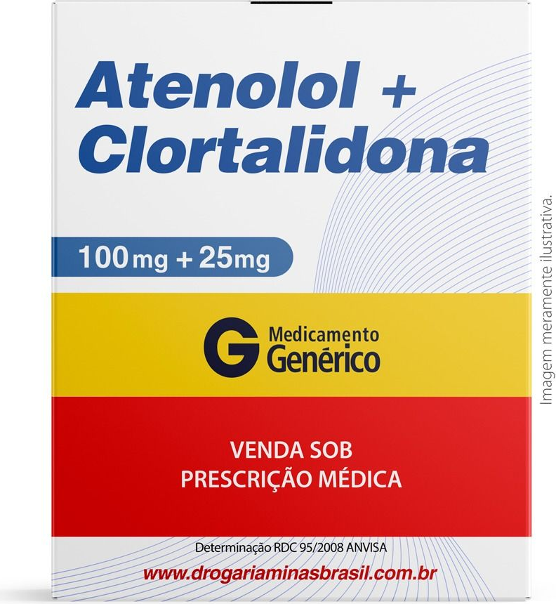 ATENOLOL+CLORTALIDONA 100+25MG CX 30 COMP TEUTO