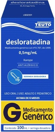 DESLORATADINA 0,5MG XPE 100ML TEUTO