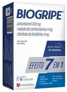 BIOGRIPE CX 10 CAPS UNIAO QUIMICA