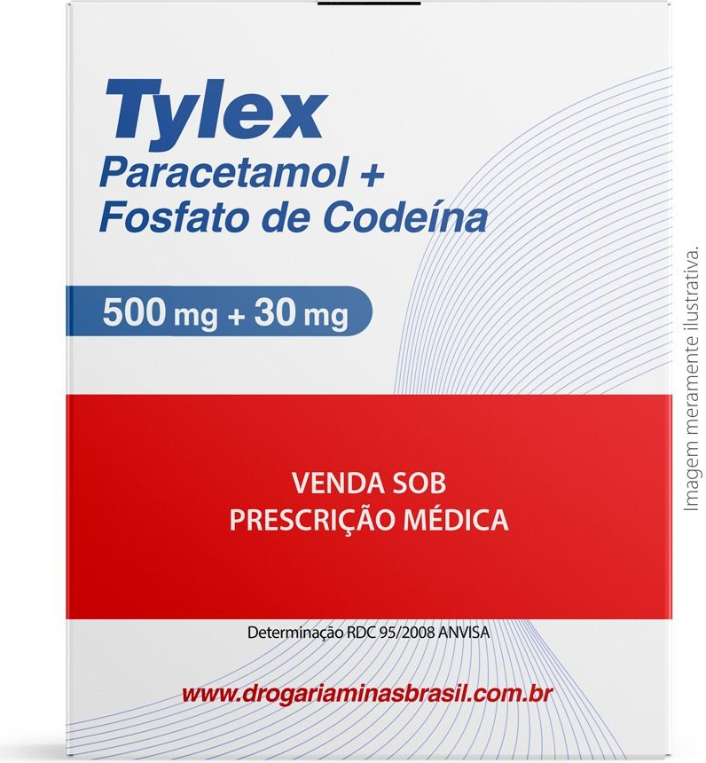 TYLEX 500+30MG CX 12 COMP CELLERA FARMA