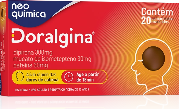 DORALGINA CX 25X4 COMP NEO QUIMICA CX 100 COMP
