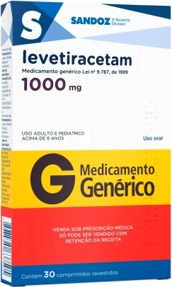 LEVETIRACETAM 1000MG CX 30 COMP SANDOZ