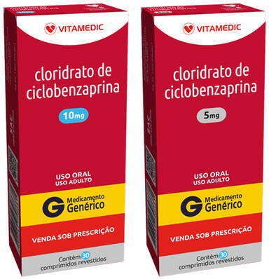 CICLOBENZAPRINA 5MG CX 15 COMP VITAMEDIC