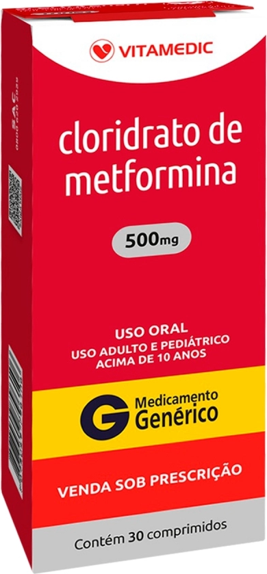 METFORMINA 500MG CX 30 COMP VITAMEDIC