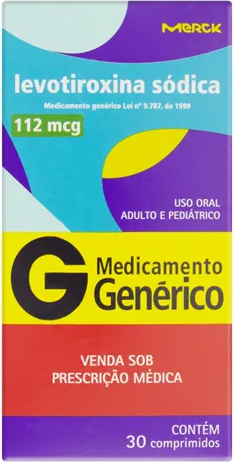 LEVOTIROXINA SODICA 112MCG CX 30 COMP MERCK