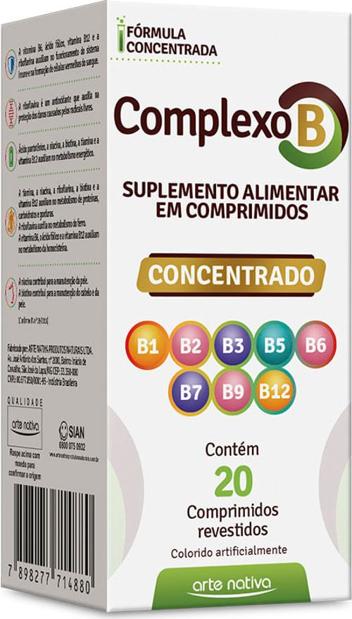 COMPLEXO B CONCENTRADO C/20 CPR ARTE NATIVA  - S -