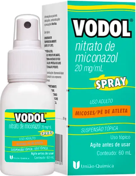 MICONAZOL VODOL 20MG SPR X 60ML UNIAO QUIMICA