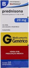 PREDNISONA 20MG CX 10 COMP BIOCHIMICO