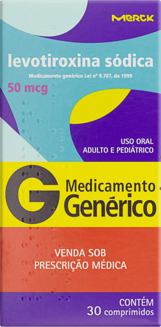 LEVOTIROXINA SODICA 50MCG CX 30 COMP MERCK