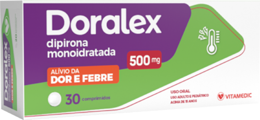 DIPIRONA CX 30 COMP  - DORALEX -  VITAMEDIC