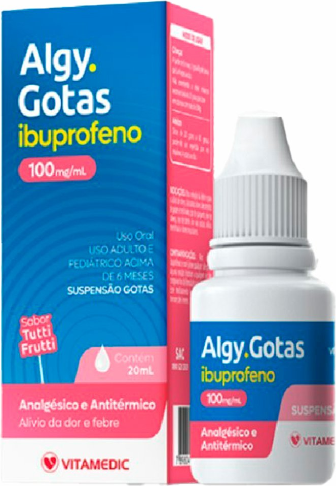 IBUPROFENO 100MG 20ML   - ALGY  -  VITAMEDIC