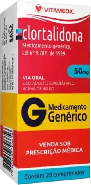 CLORTALIDONA 50MG CX 30 COMP  - CLORDILON -  VITAMEDIC