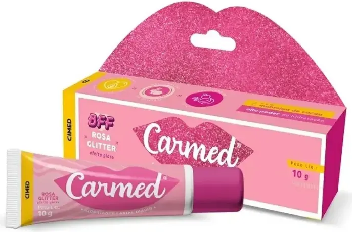 CARMED LABIAL ROSA GLITTER10GR