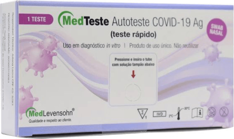 TESTE AUTOTESTE DE COVID MEDTEST C/1 UND