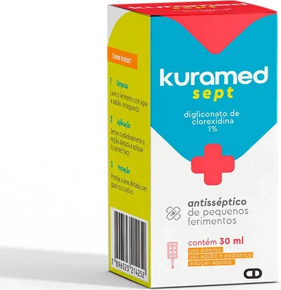 ANTISSEPTICO SOL 30ML - KURAMED SEPT - CIMED
