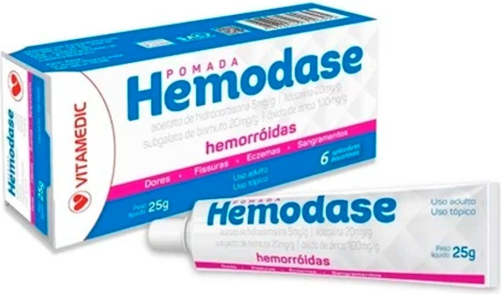 HEMODASE POM 25G C/06 APLICADORES VITAMEDIC