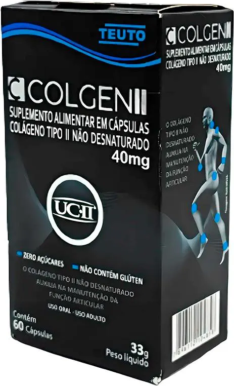 COLGEN II SUPL ALIMENTAR 40 MG CAPS GEL DURA C/60 40MG CX 60 CAPS TEUTO