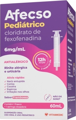 FEXOFENADINA 6MG 60ML SER ORAL  - AFECSO -  VITAMEDIC