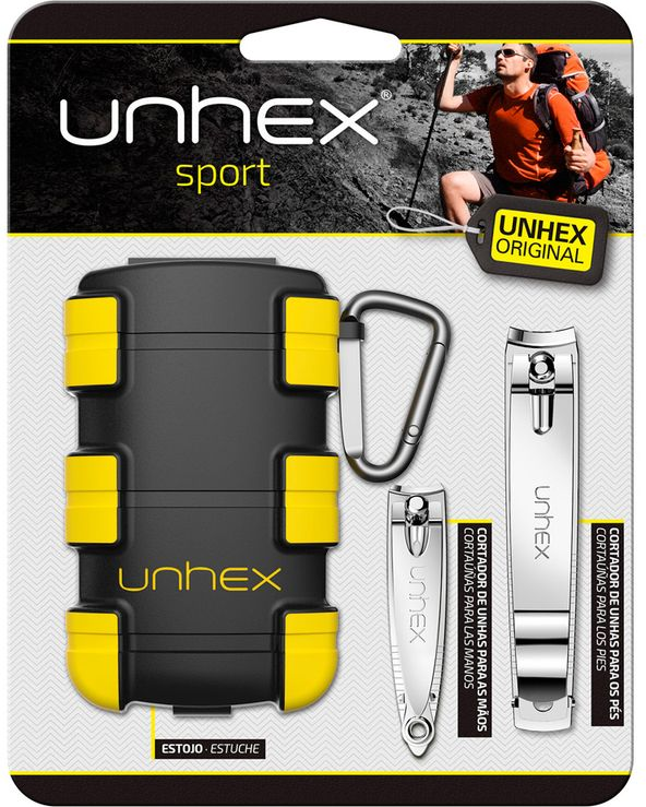 ESTOJO 01 CORT UNHA UNHEX ADVENTURE PRETO/AMARELO MERHEJE
