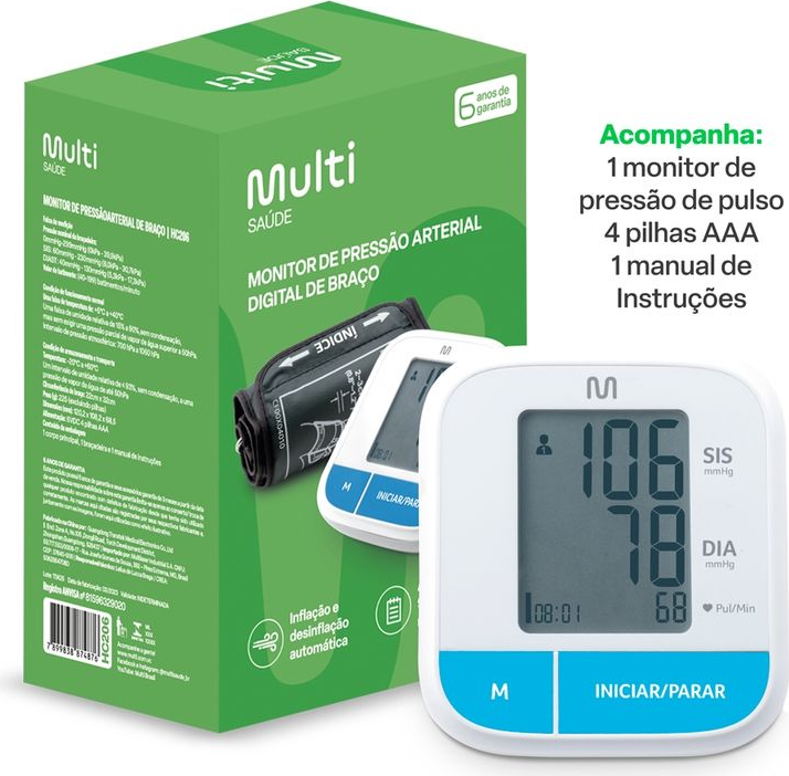 AP PRESSAO MULTILASER BRACO HC206