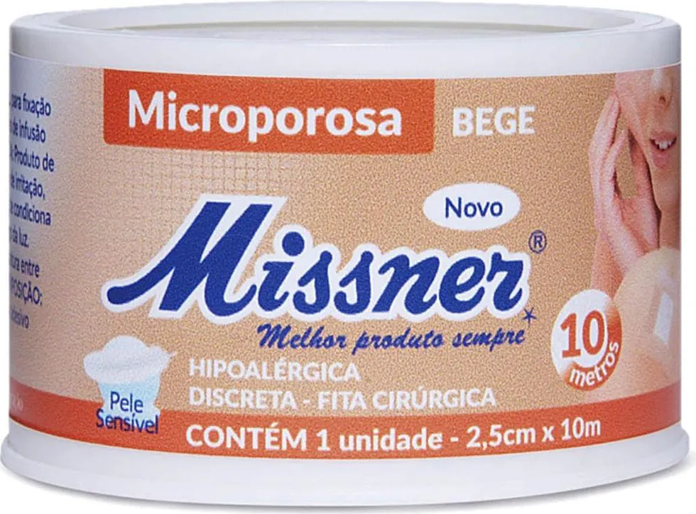 FITA MICROP 2,5CM X 4,5M BEGE MISSNER