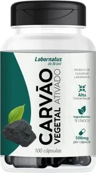 CARVAO VEGETAL 500MG C/30 COMP LABORNATUS