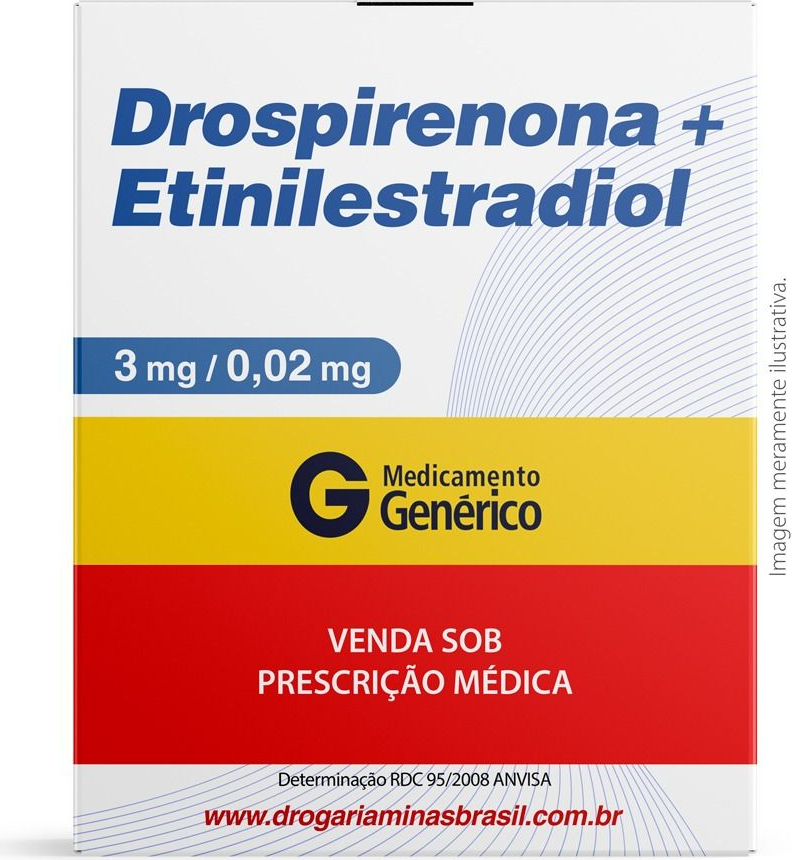 DROSPIRENONA+ETINILESTRADIOL 3+0,02MG CX 24 COMP ACHE