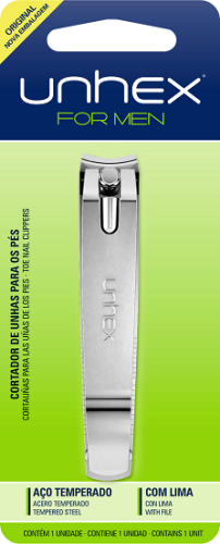 CORTADOR DE UNHAS UNHEX GRANDE PES C/6 DISPLAY