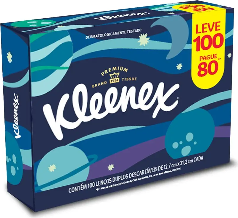 LENCO KLEENEX PAPEL BOX L100 P80 C/100UN
