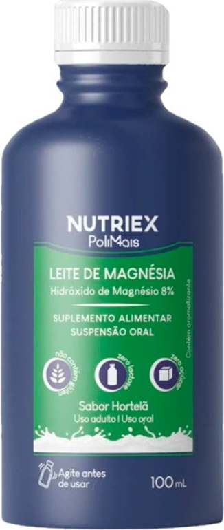 LEITE MAGNESIA NUTRIEX 120ML HORTELA
