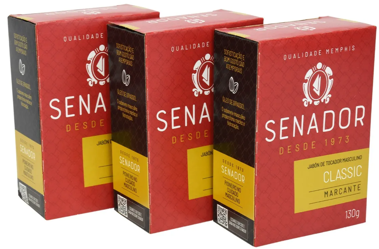 KIT SAB SENADOR CLASSIC C/3 SABONETES MEMPHIS