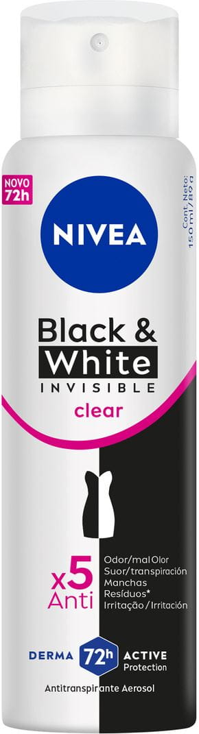 DES NIVEA AERO FEM B&W CLEAR 150ML